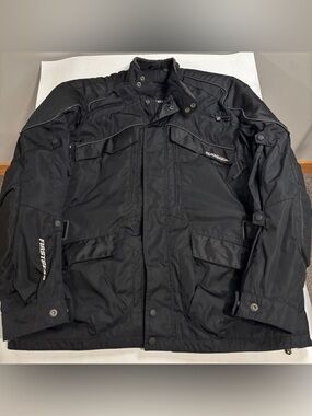 First Gear Mens Kilimanjaro Hypertex Padded Heavy Motorcycle Jacket Size 2XL